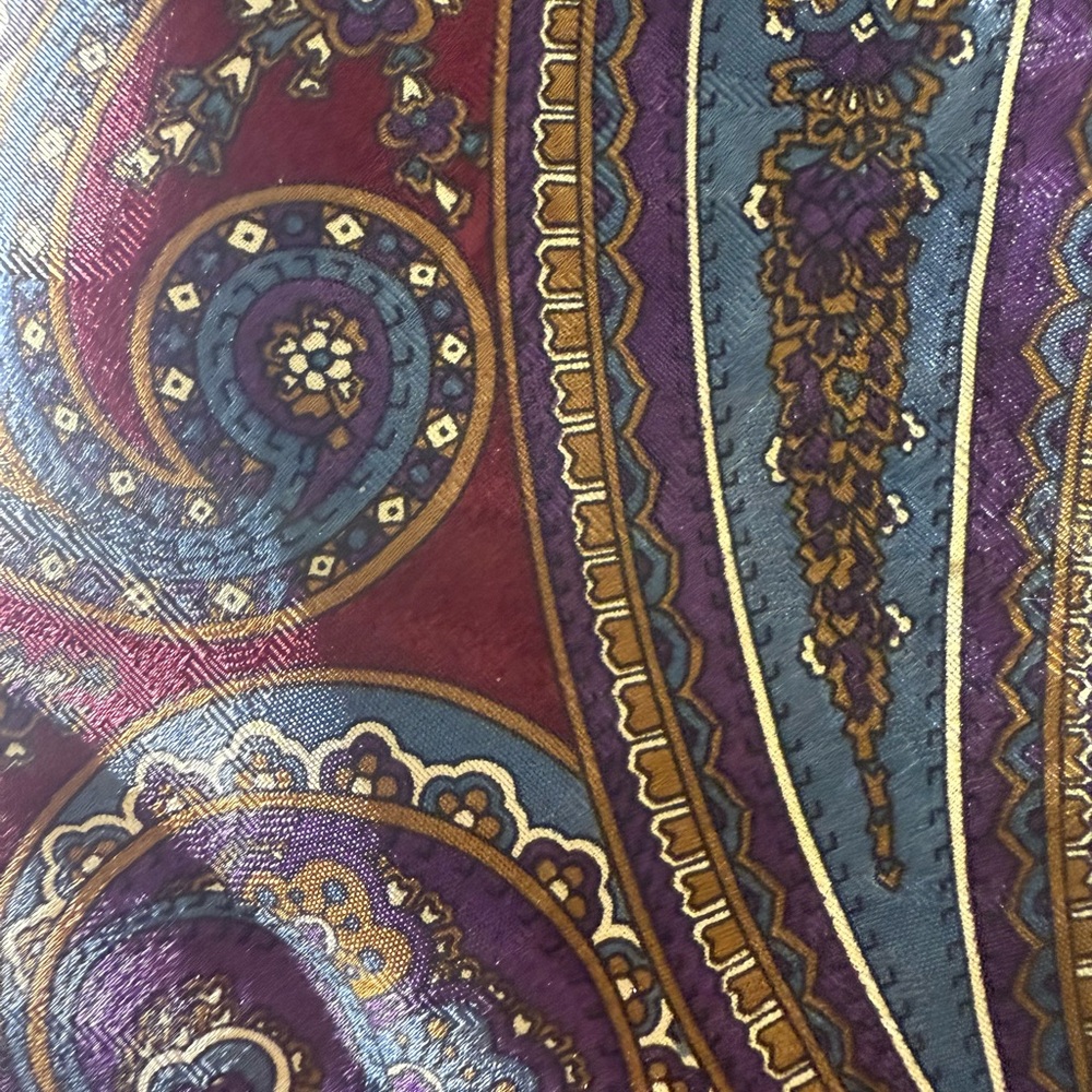 Luxury Paisley Silk Tie in Rich Hues